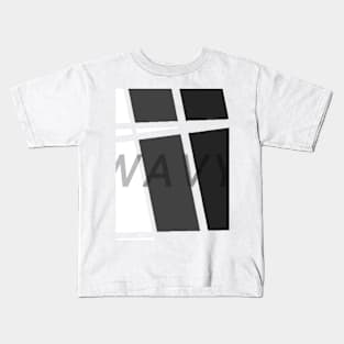 Wavy Stripe white Kids T-Shirt